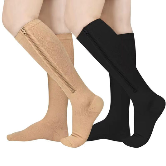 CircuZip™ – Chaussettes de Compression Zippées Haute Performance