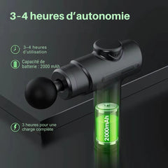 ZenPulse™ – Pistolet de Massage 8 Têtes | Relaxation & Récupération