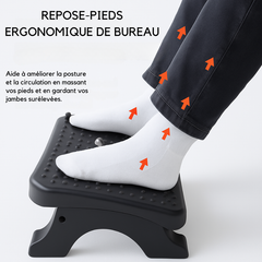 ZenFoot Rest™ – Repose-Pieds Ergonomique Sous Bureau (Confort & Posture)