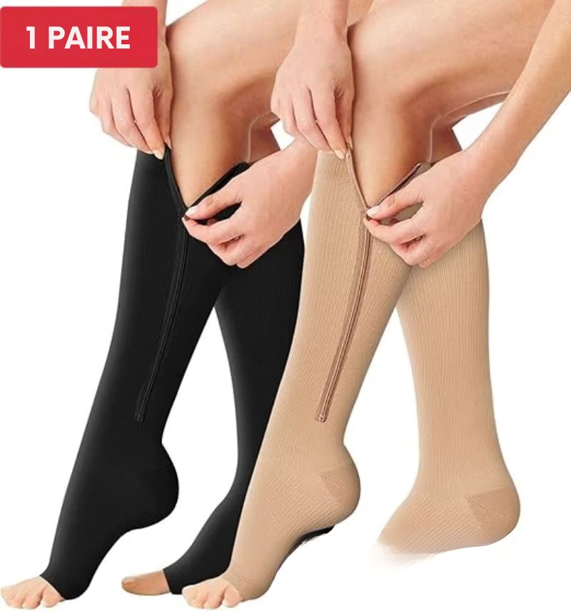CircuPress™ – Chaussettes de Compression Graduée (20–30 mmHg)