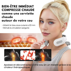 ZenShiatsu™ – Masseur cervical 4D chauffant sans fil