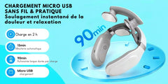 ZenShiatsu™ – Masseur cervical 4D chauffant sans fil