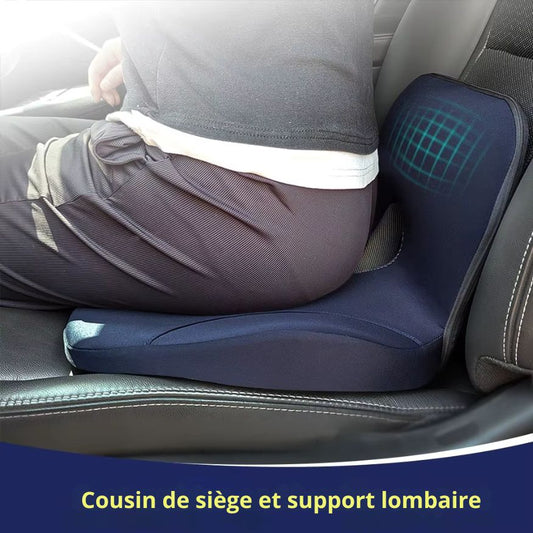 ZenRelief™ – Coussin d’assise & de dos ergonomique anti-pression