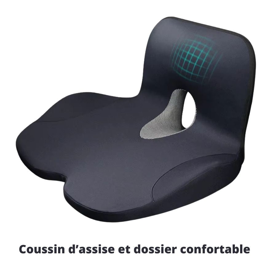ZenRelief™ – Coussin d’assise & de dos ergonomique anti-pression