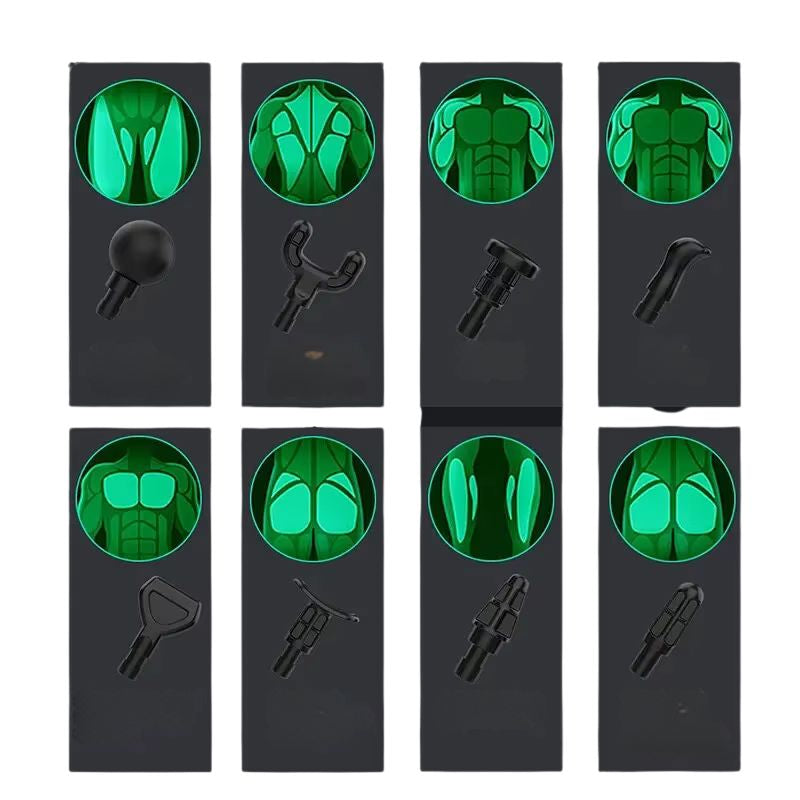 ZenPulse™ – Pistolet de Massage 8 Têtes | Relaxation & Récupération