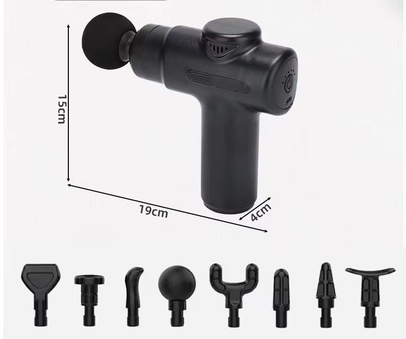 ZenPulse™ – Pistolet de Massage 8 Têtes | Relaxation & Récupération