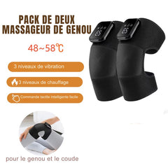 ZenKnee Pro™ – Genouillère Chauffante & Vibrante 5 Niveaux (Rechargeable)