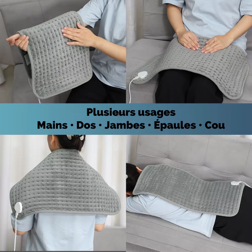 ZenWarm™ – Coussin chauffant multifonction en micro-velours
